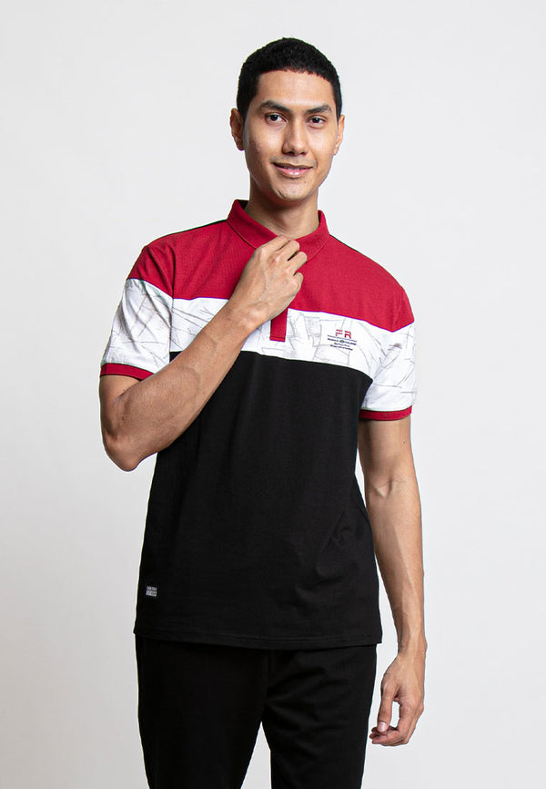 Forest Stretchable Casual Polo Tee Slim Fit Plain Polo T Shirt Men | Baju T Shirt Lelaki - 23712
