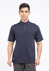 Forest Premium Weight Cotton 220gsm Interlock Knitted Pocket Polo Tee | Baju T Shirt Lelaki - 23758