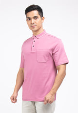 Forest Premium Weight Cotton 220gsm Interlock Knitted Pocket Polo Tee | Baju T Shirt Lelaki - 23758