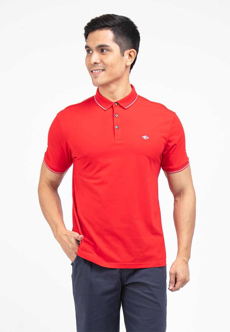 Forest Stretchable Polo T Shirt Men Slim Fit Collar Tee | Baju T Shirt Lelaki - 23792