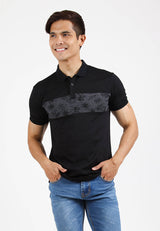 Forest Slim Fit Pattern Polo T Shirt Men Collar Tee | Baju T Shirt Lelaki - 23835