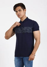 Forest Slim Fit Pattern Polo T Shirt Men Collar Tee | Baju T Shirt Lelaki - 23835