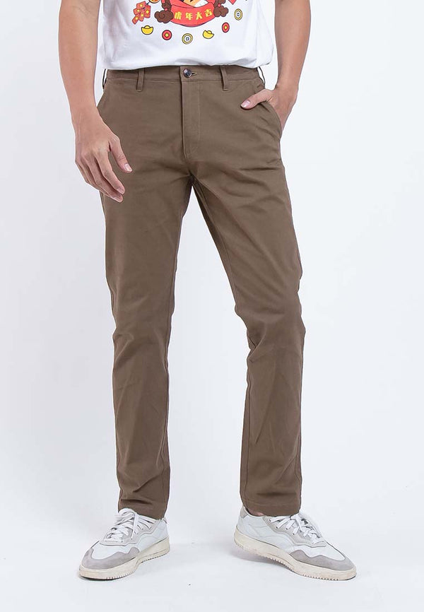 Forest Stretchable Slim Fit Cotton Pants Trousers Men Chinos Pant | Seluar Lelaki - 610186B