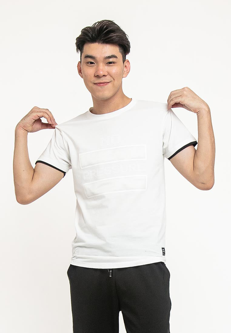 Patterned Crew Neck Tee - 621148