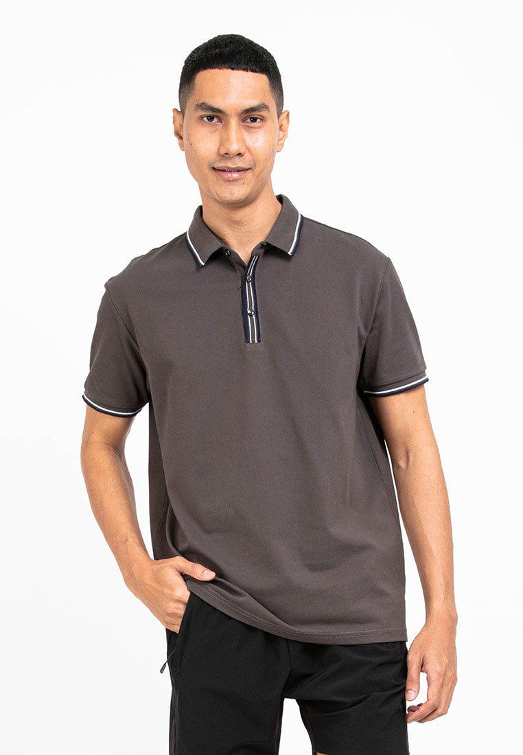 Forest Premium Weight Cotton Pique Slim Fit Polo T Shirt Men Collar Tee | Baju T Shirt Lelaki Polo - 621219