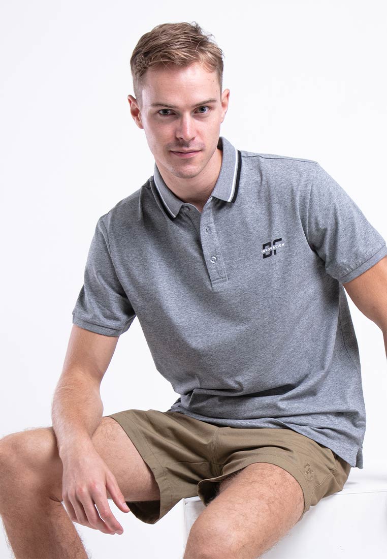 Forest Premium Weight Cotton Stretchable Polo T Shirt Men Slim Fit Collar Tee | Baju T Shirt Lelaki - 621233