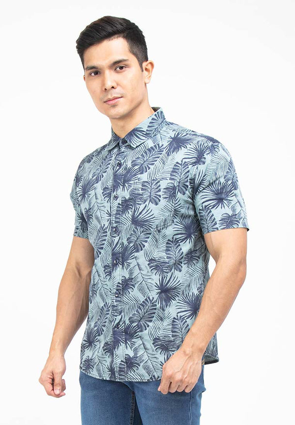Forest Woven Full Print Men Shirt | Baju Kemeja Lelaki - 621238