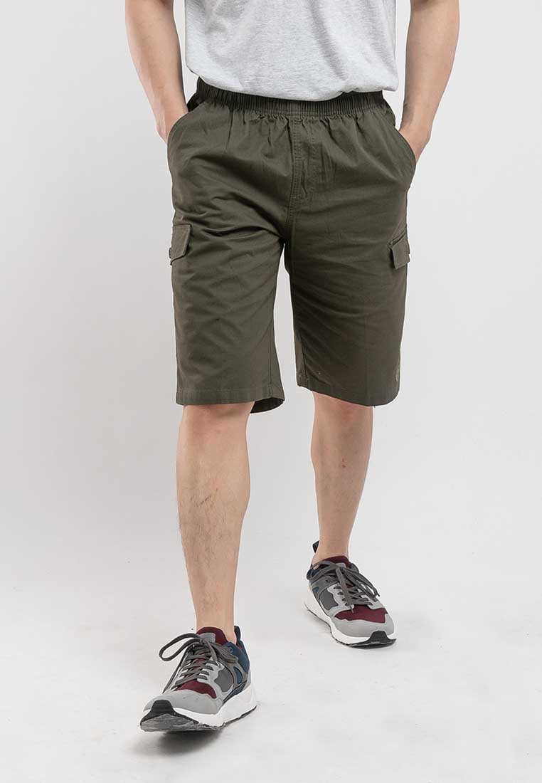 100% Cotton Twill Woven Casual Shorts - 65747