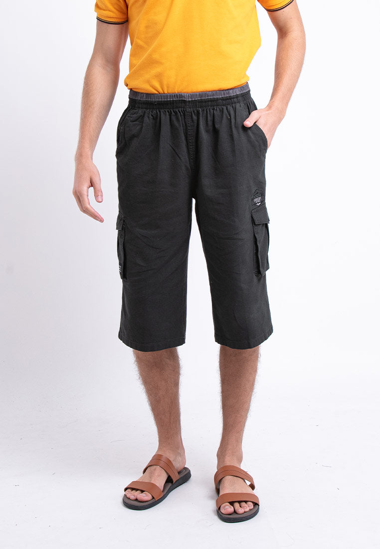 Forest 100% Cotton Twill 27"/28" Cargo Pants Men Shorts Casual 3 Quarter Short Pants Men | Seluar Pendek Lelaki - 65836