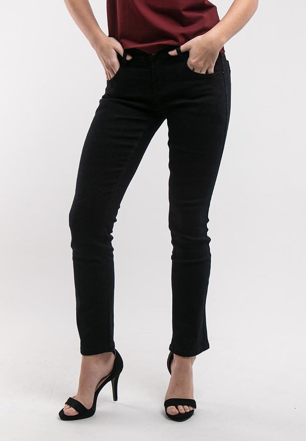 Ladies Straight Cut Stretchable Denim Jeans - 810361