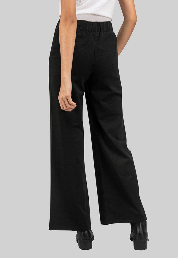 Ladies Stretchable Straight Cut Loose Plain Lady Pants - 810378