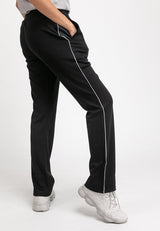 Ladies Straight Cut Plain Elastic Roman Long Pant - 810383