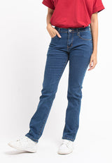 Forest Ladies Mid Waist Stretchable Slim Fit Jeans Women | Seluar Jeans Perempuan - 810475