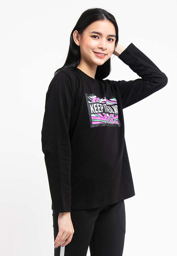 Ladies Long Sleeve Terry Pull Over - 822047