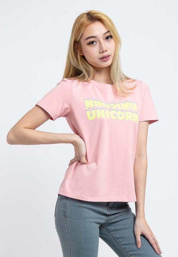 Ladies Premium Cotton Round Neck Tee - 822057