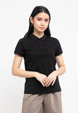 Ladies Premium Weight Cotton Regular Fit Polo Plain Tee - 822063