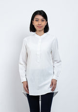 Ladies Long Sleeve Stand Collar Blouse - 822090