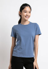 Forest Ladies Premium Soft Cotton Regular Fit Crew Neck Tee T shirt Women | Baju T Shirt Perempuan - 822164