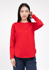 Forest Ladies Premium Soft-Touch Cotton Crew Neck Drape Tshirt Women | Baju T Shirt Perempuan - 822192