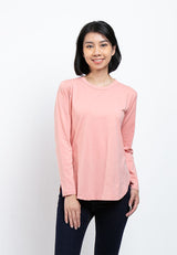 Forest Ladies Premium Soft-Touch Cotton Crew Neck Drape Tshirt Women | Baju T Shirt Perempuan - 822192