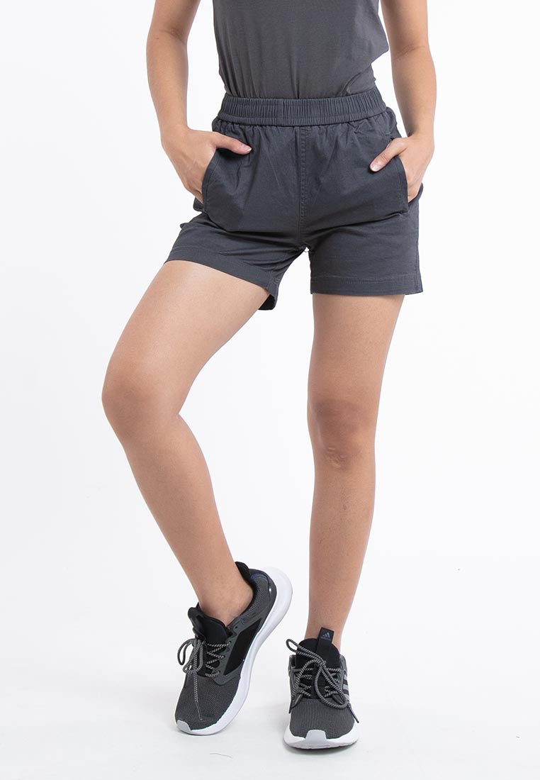 Forest Ladies 14/15" Cotton Twill Elastic Waist Casual Shorts Pants | Seluar Pendek Perempuan - 860138