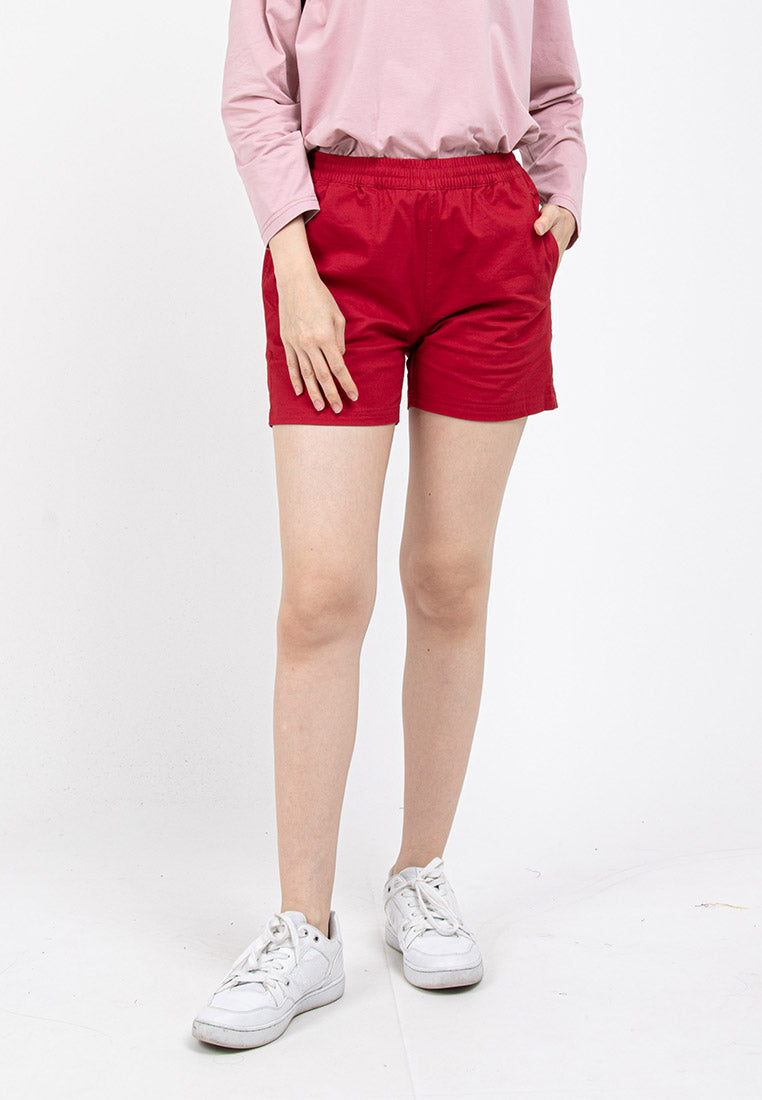 Forest Ladies 14/15" Cotton Twill Elastic Waist Casual Shorts Pants | Seluar Pendek Perempuan - 860138