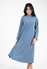 Forest x Hatta Dolmat Ladies Woven Long Sleeve High Neck Midi Dress | Baju Perempuan - 885032 / FK885039