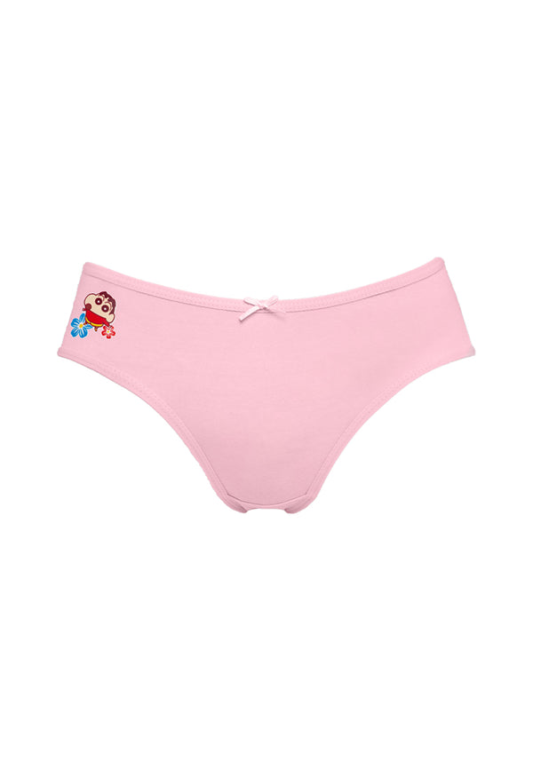 (5 Pcs) Forest x Shinchan Kids Girl Midi Panties Cotton Spandex 30th Anniversary Underwear Seluar Dalam Budak Perempuan Assorted Colours - CLJ0004D