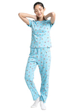 (1 Set) Forest x Shinchan Ladies 100% Cotton Short Sleeve Long Pants Pyjamas Set - CPD0025