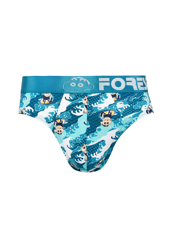 (2 Pcs) Forest X Shinchan Men Mini Brief Microfiber Spandex 30th Anniversary Men Underwear Seluar Dalam Lelaki Assorted Colours- CUB1007M