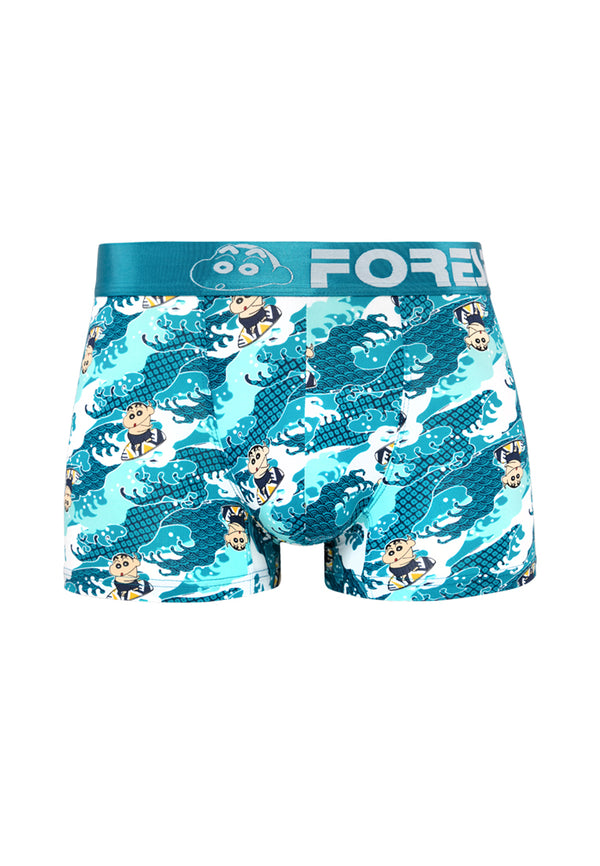 (2 Pcs) Forest X Shinchan Men Shorty Brief Microfiber Spandex 30th Anniversary Men Underwear Seluar Dalam Lelaki Assorted Colours- CUB1008S