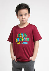 Forest X Shinchan Cloakwork Kids Cotton Round Neck T Shirt | Baju T shirt Budak - FCK20042