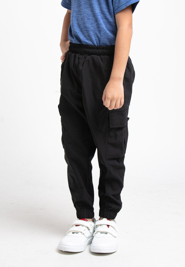 Forest Kids Unisex Cargo Long Pants Kids Girl Boy Jogger Pants Kids l Seluar Panjang Budak Lelaki - FK10021