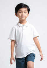 Forest Kids Unisex Pique Cotton Polo T Shirt Collar Tee | Baju Polo T Shirt Budak Lelaki - FK20106