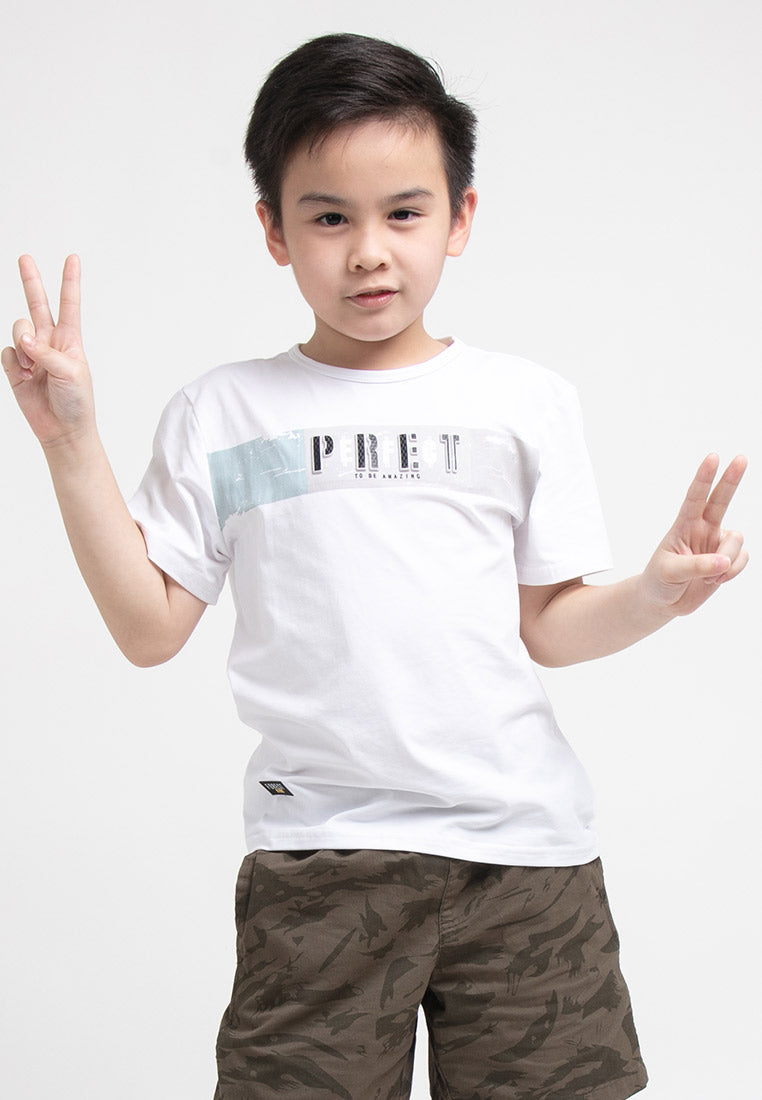 Forest Kids 3D Effects Stretchable Round Neck Tee | Baju T Shirt Budak - FK20128