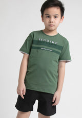 Forest Kids 3D Effects Stretchable Round Neck Tee | Baju T Shirt Budak - FK20129