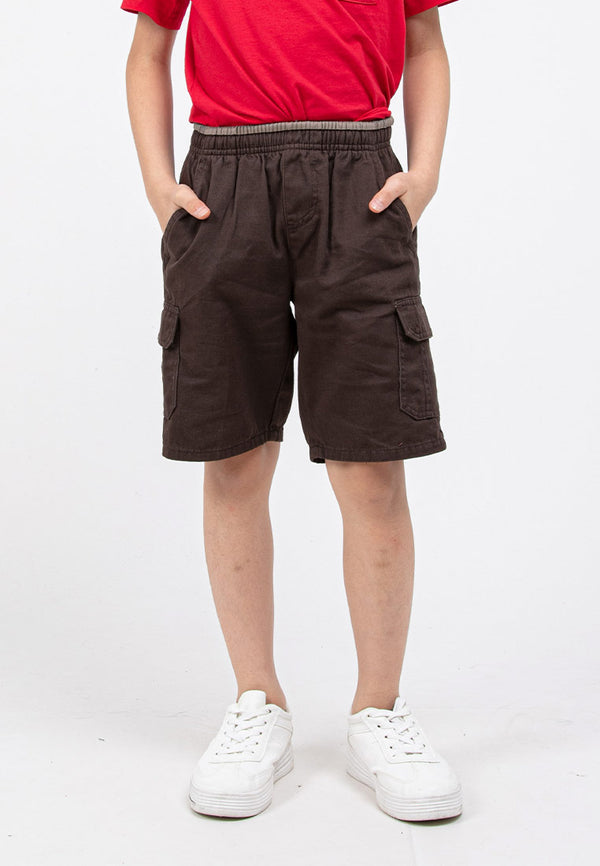 Forest Kids 100% Cotton Twill Cargo Pants Men Short Pants Men | Seluar Pendek Lelaki - FK65038