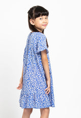 Forest Kids Woven Girl Short Sleeve Regular Cut Printed Blouse I Baju Budak Perempuan Girl Top - FK82019