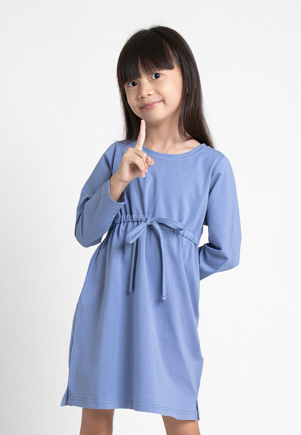 Forest Kids Girl Long Sleeve Dress | Baju Budak Perempuan Lengan Panjang - FK885004