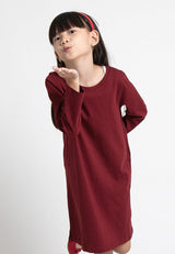 Forest Kids Girl Long Sleeve Dress | Baju Budak Perempuan Lengan Panjang - FK885005