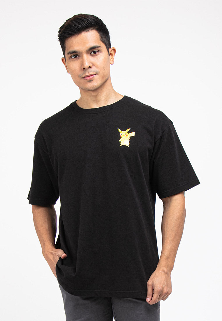 Forest Men Pokémon Heavy Weight Cotton Boxy-Cut Round Neck T Shirt Men | Baju T shirt Lelaki - FP21003