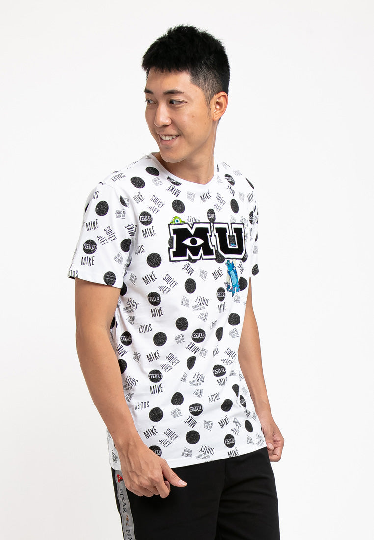 Forest X Disney Monster University Premium Effects Round Neck Tee | Baju T shirt Lelaki - FW20003