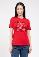 Forest x Disney Mickey 3D Effects Round Neck Tee Ladies Family Tee | Baju T shirt Perempuan - FW820042