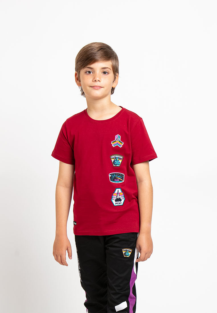 Forest x Disney Kids Unisex Pixar Lightyear 2022 Embroidered Badge Round Neck Tee | Baju T shirt Budak - FWK20036