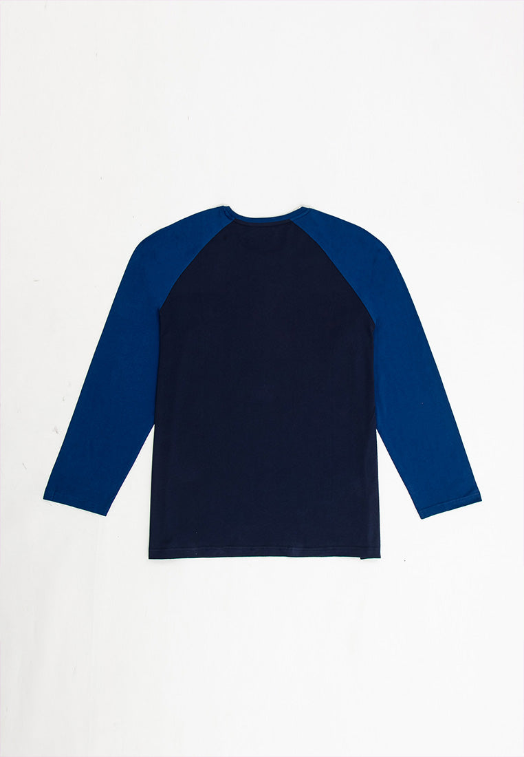 Forest Plus Size 100% Cotton T Shirt Men Graphic Raglan Long Sleeve Tee - PL23417