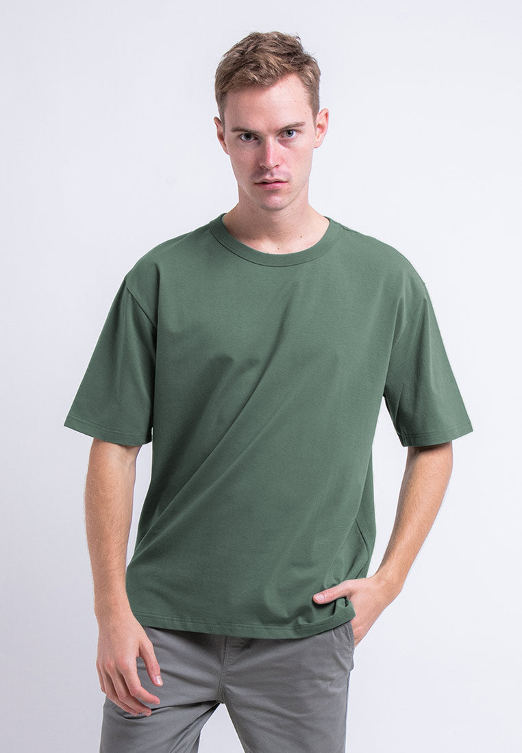 Forest Plus Size Premium Soft-Touch Cotton Slim Fit Plain Tee T Shirt Men - PL23791