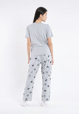 ( 1 Set ) Forest x Disney Ladies 100% Cotton Pyjamas Set Selected Colours - WPD0004
