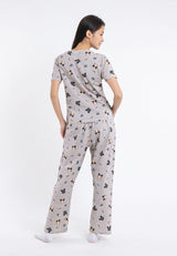 ( 1 Set ) Forest x Disney Ladies 100% Cotton Pyjamas Set Selected Colours - WPD0011