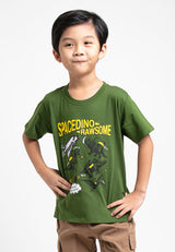 Forest Kids Premium Cotton Interlock T Shirt Boys Graphic Round Neck Tee | Baju T Shirt Budak Lelaki - FK20115