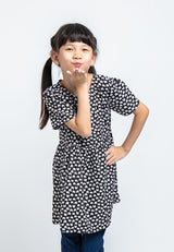Forest Kids Girl Long Sleeve Kids Printed Dress | Baju Budak Perempuan Girl Dresses - FK82017